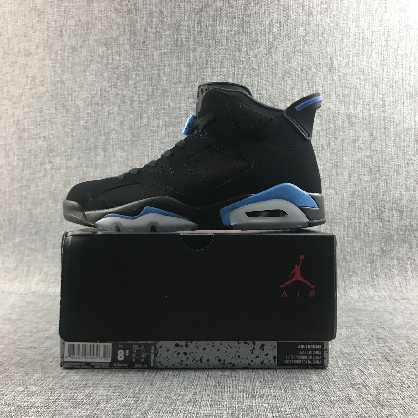 2020 Air Jordan 6 Black Blue Shoes - Click Image to Close